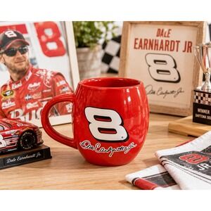 Dale Earnhardt Jr #8 NASCAR Red Coffee Mug Officially Licensed Racing Cup